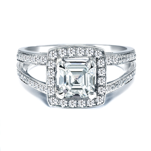 photo of Royal Asscher Engagement Ring, style RGR14649